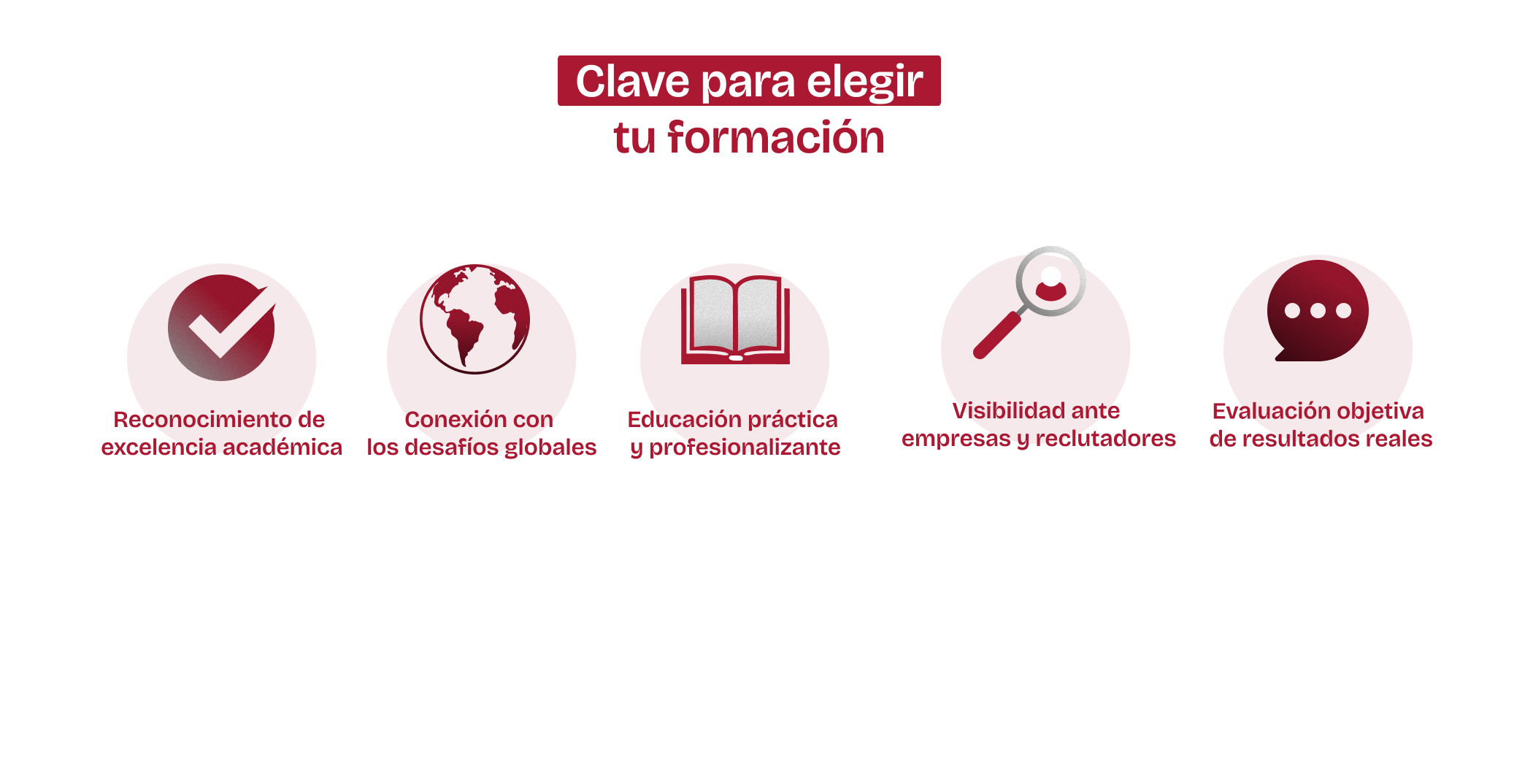 Clave para elegir tu formación