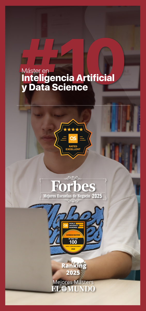 Máster en Inteligencia Artificial y Data Science nombrado como el 10º mejor de España